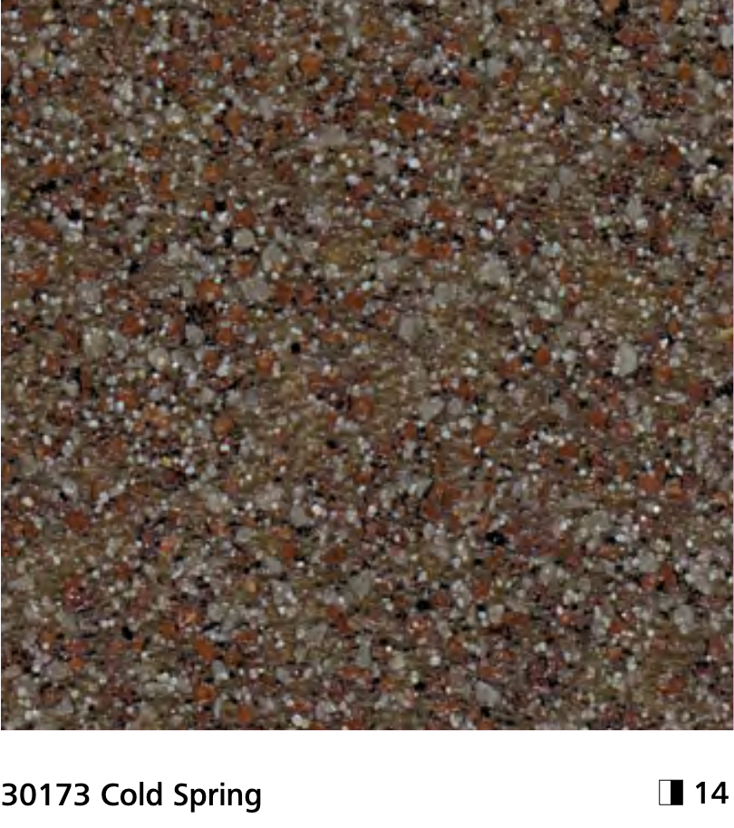 Sto Granitex close-up showing stucco texture in Cold Spring colour, code 30173