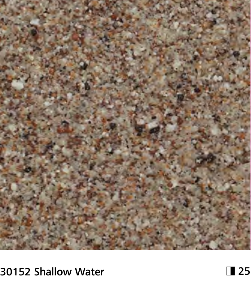 Sto Granitex close-up showing stucco texture in Shallow Water colour, code 30152