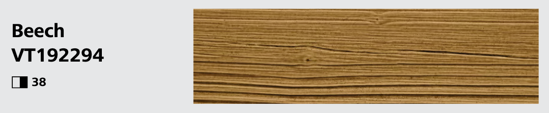 Stocast wood with Stocolor woodstain Beech close-up showing textured wood finish, colour code VT192294
