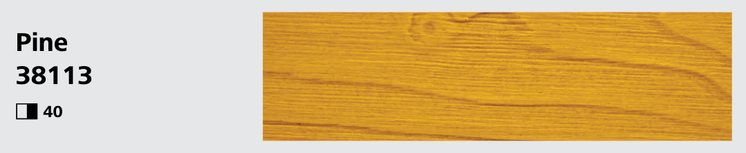 Stocast wood with Stocolor woodstain Pine close-up showing textured wood finish, colour code 38113