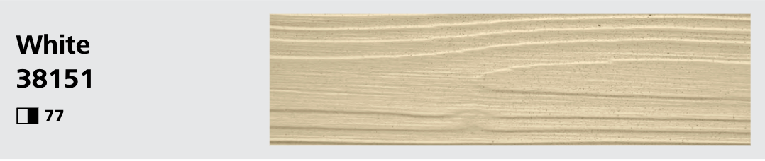 Stocast wood with Stocolor woodstain White close-up showing textured wood finish, colour code 38151