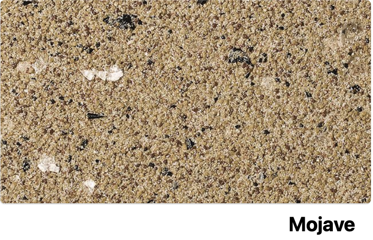 StoCreativ Granite textured exterior finish Mojave close-up showing natural stone appearance and detailed surface texture