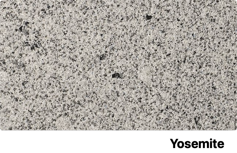 StoCreativ Granite textured exterior finish Yosemite close-up showing natural stone appearance and detailed surface texture