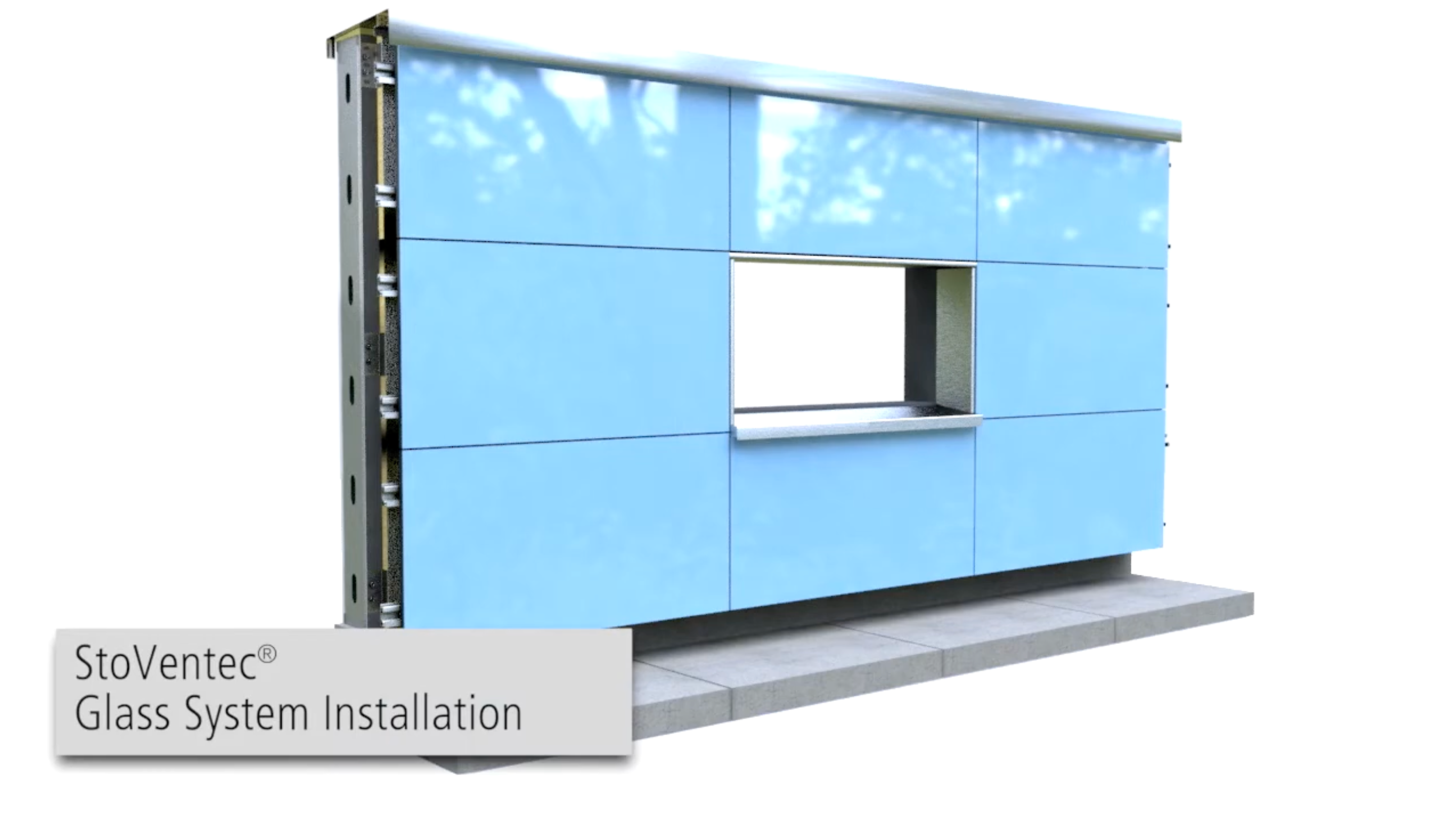 Load video: Sto Ventec Glass EIFS rainscreen system