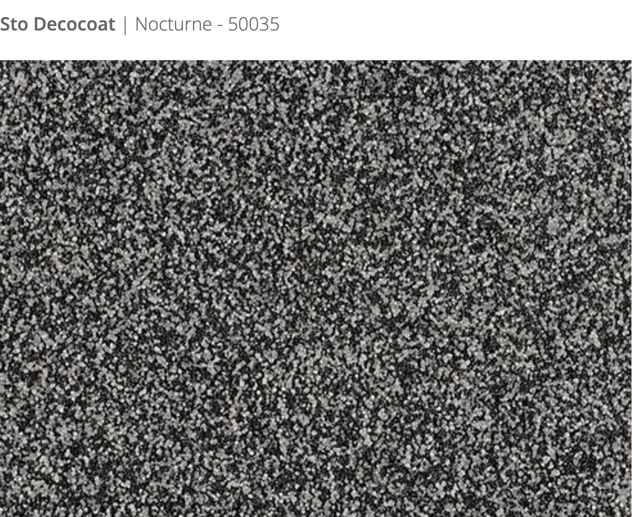 Sto Decocoat exterior finish Nocturne close-up showing textured finish, colour code 50035