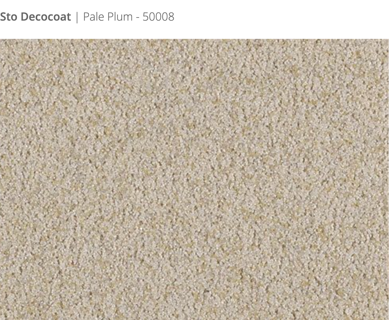 Sto Decocoat exterior finish Pale Plum close-up showing textured finish, colour code 50008