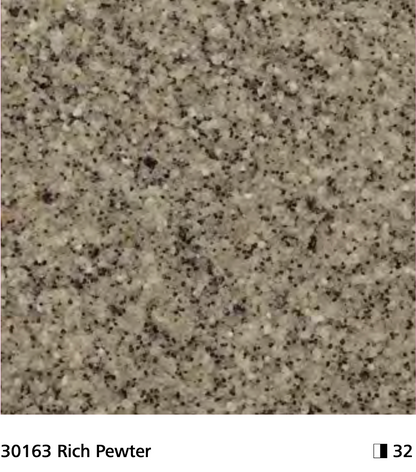 Sto Granitex close-up showing stucco texture in Rich Pewter colour, code 30163
