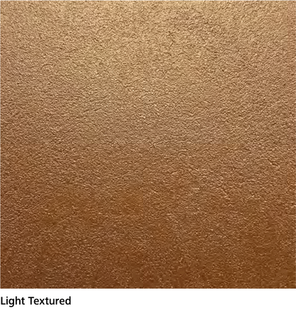 StoColor Metallic Topcoat close-up over light textured surface showing reflective stucco finish
